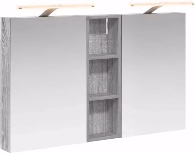 Set di Armadi da Bagno | Armadio da bagno con porta 3 pz 100 x 10,5 x 60,5 cm