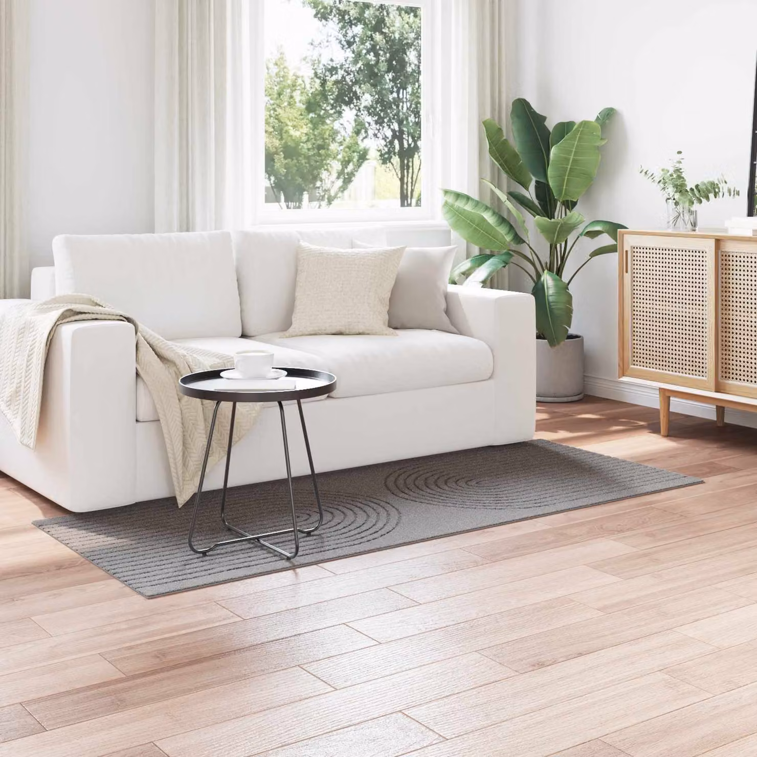 Tappeto per interni vidaXL GALATI Grigio L: 200 cm, P: 80 cm in Poliestere