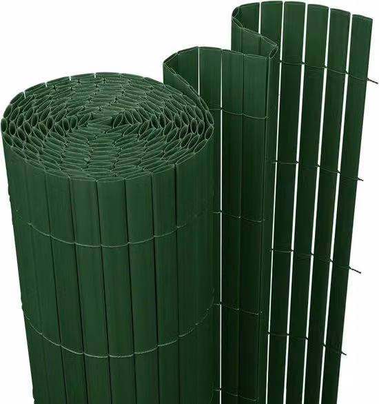 Paravento per pergola a triplo rinforzo - 12 x 4 m - Verde - Parete divisoria con funzione di protezione dal vento rinforzata