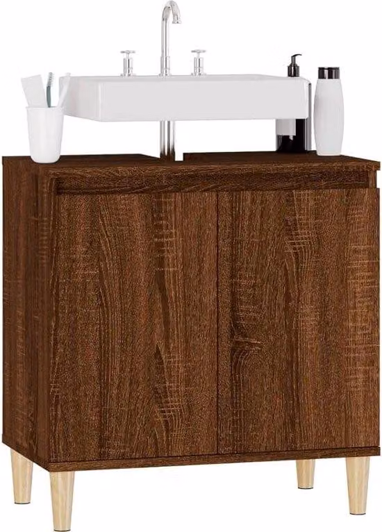 Mobile da bagno con lavabo sottopiano, modello a colonna, 33x58x60 cm