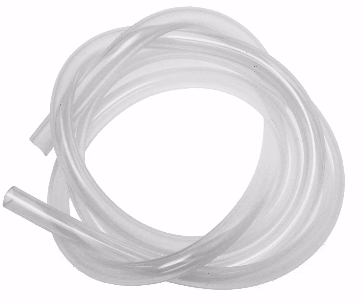 Tubo in silicone, 2 metri, 6x9 mm, trasparente, adatto al contatto alimentare