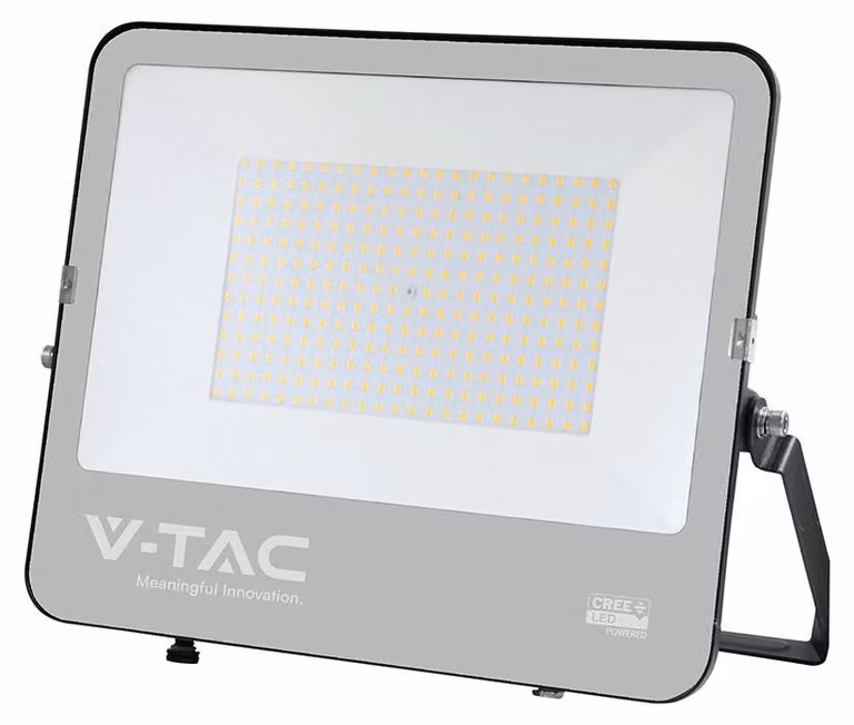 Faretto LED da esterno VT-44205, in vetro, colore nero, orientabile, lunghezza 40,6 cm