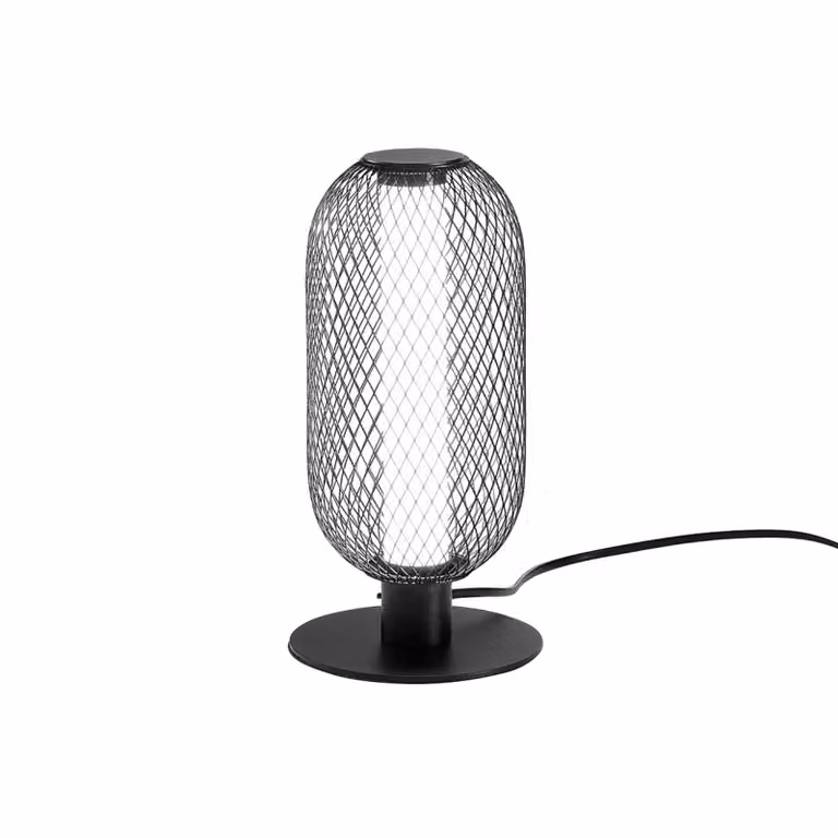 Luce Ambiente Design Lampada da tavolo a LED Inkas, Nero, Soggiorno / Sala da pranzo, Metallo, Lampada da tavolo LED