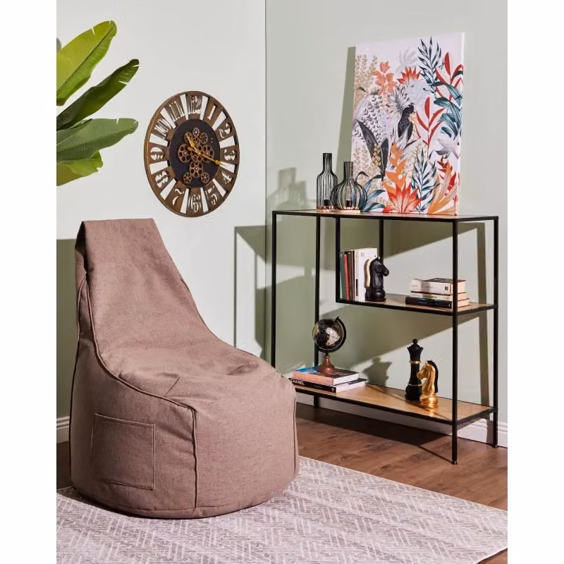 Poltrona Sacco Milly Casa Collection in Tessuto Beige, L 65 cm x P 65 cm x H 95 cm – 2