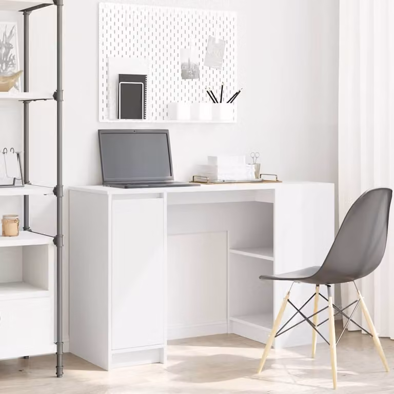 Maison Exclusive - Scrivania bianca 120x42x76 cm Materiale ligneo