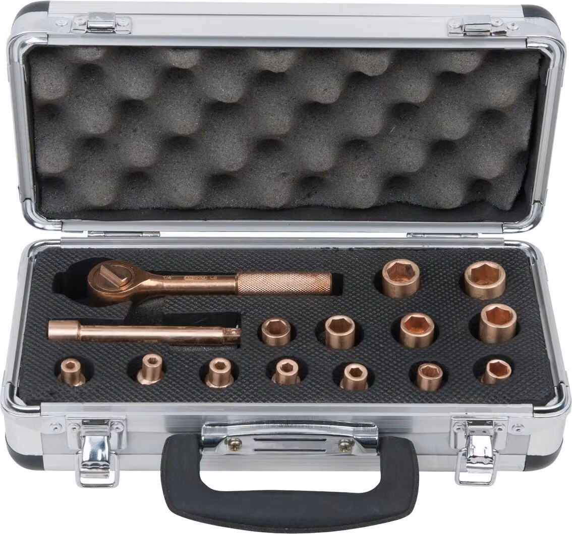 Set di chiavi a bussola BERYLLIUMplus 1/4" 15 pz