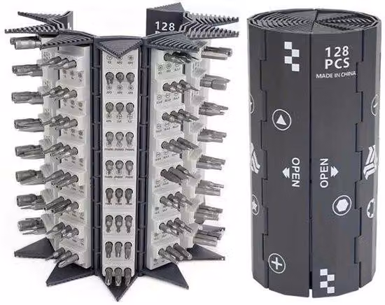 Set magnetico da 128 pezzi con chiavi dinamometriche, kit di riparazione standard, per mobili, computer, biciclette, orologi e console di gioco