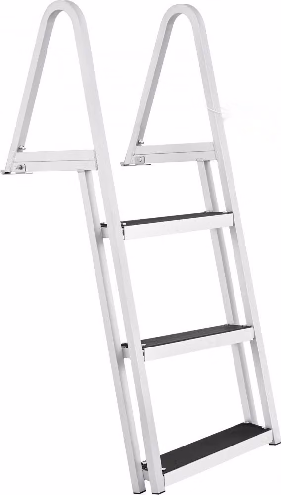 Scaletta di attracco staccabile a 3 gradini - Scaletta di attracco per imbarcazioni fino a 159 kg - 610x455x1225 mm - Robusto ausilio per l'arrampicata