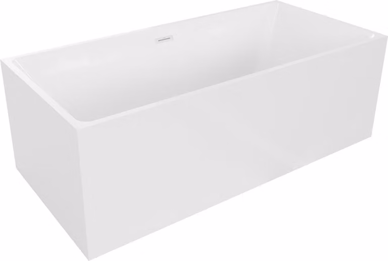 Mexen Nita vasca da bagno freestanding 170 x 80 cm, bianca, troppo pieno bianco - 52091708000-20