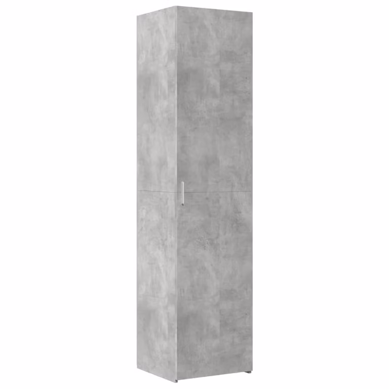 Credenza Grigio Cemento 45x42,5x185 cm in Legno Ingegnerizzato