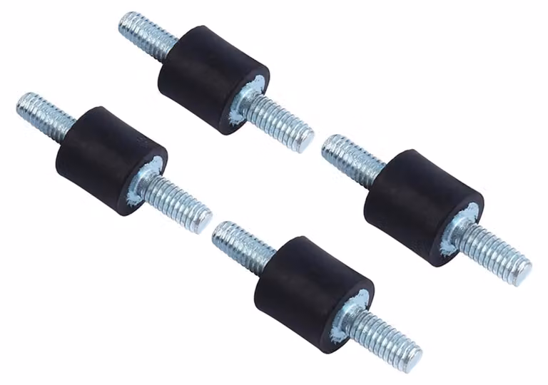 Isolatore antivibrante in gomma M10x10, ideale per motori e compressori d'aria
