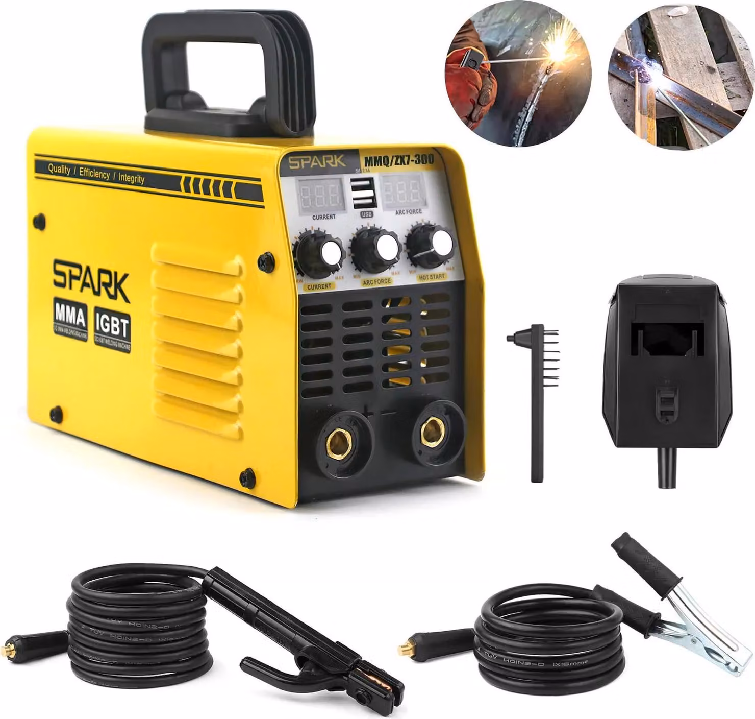 Saldatrice MMA, doppio display digitale, design portatile, MMA-250