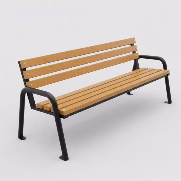 Panchina da giardino Panchina in legno Modulare Legno marrone chiaro 110 cm Resistente Nuovo
