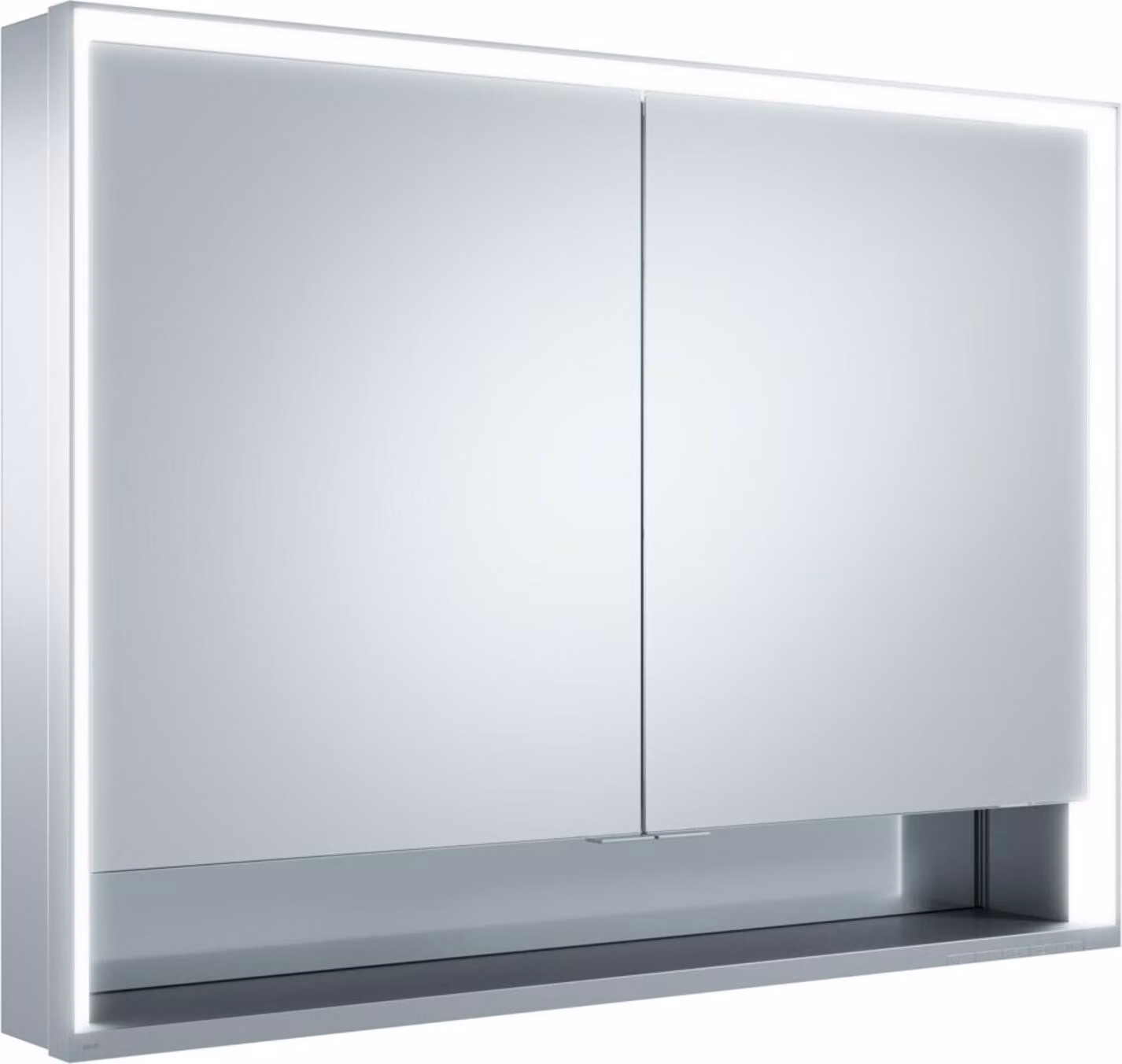 KEUCO Royal Lumos armoire de toilette murale 2 portes, porte courte, avec miroir chauffant, 1050mm, 14328171304, 14328171304