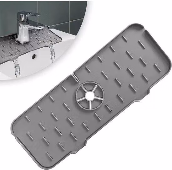 Tappetino antiscivolo in silicone per bagno, doccia e scarico della vasca