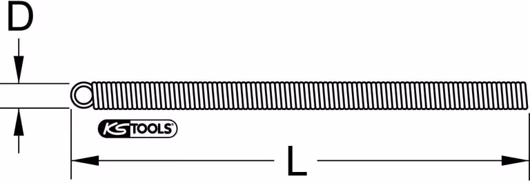 KS TOOLS Molla di curvatura interna per tubi di rame Ø 20x22 mm - 203.0320