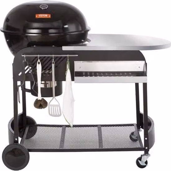 Barbecue a Carbone - 79 x 109 x 101 CM - 53 CM Griglia - Ceramica Geblu - Ruotato