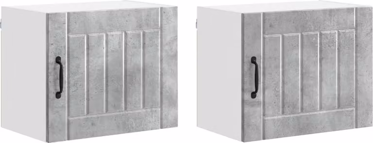 Armadietto a muro LUCCA 2 pcs Grigio Cemento 50 x 31 x 40 cm