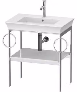 Consolle per lavabo Duravit White Tulip 68,4x45 cm, l g, Me, 2 HTH, a pavimento.