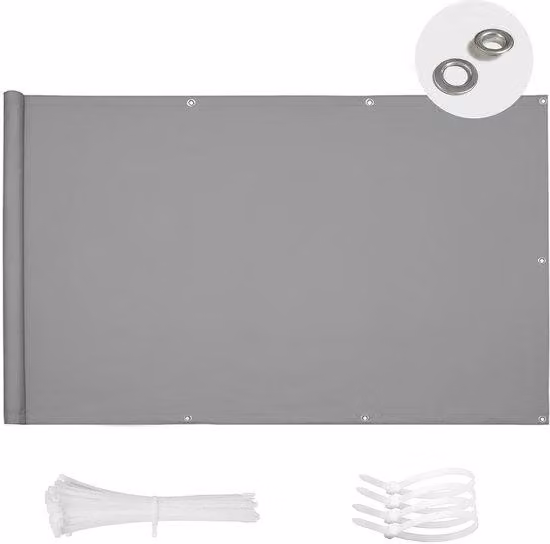 Paravento per balcone, 100% poliestere, 1 pezzo