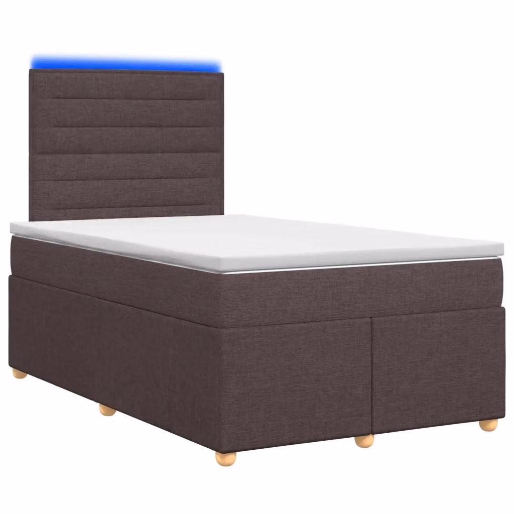 Letto box spring con materasso vidaXL in tessuto con base a sollevamento, illuminazione sottostante e porta USB, L/P/H: 120 x 200 x 140,5 cm – 2