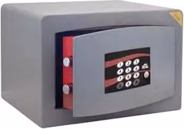 Cassaforte a Mobile con Combinazione Elettronica Stark N3850A in Acciaio Inox Grigio L: 37,5 cm, P: 30 cm, H: 26 cm