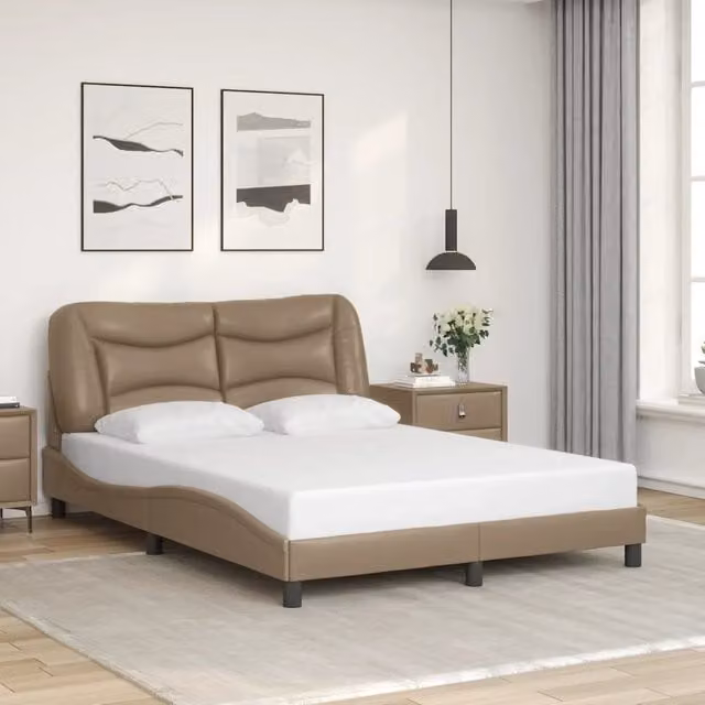 Giroletto senza Materasso Hvar Cappuccino 140x190 cm Similpelle 3207999