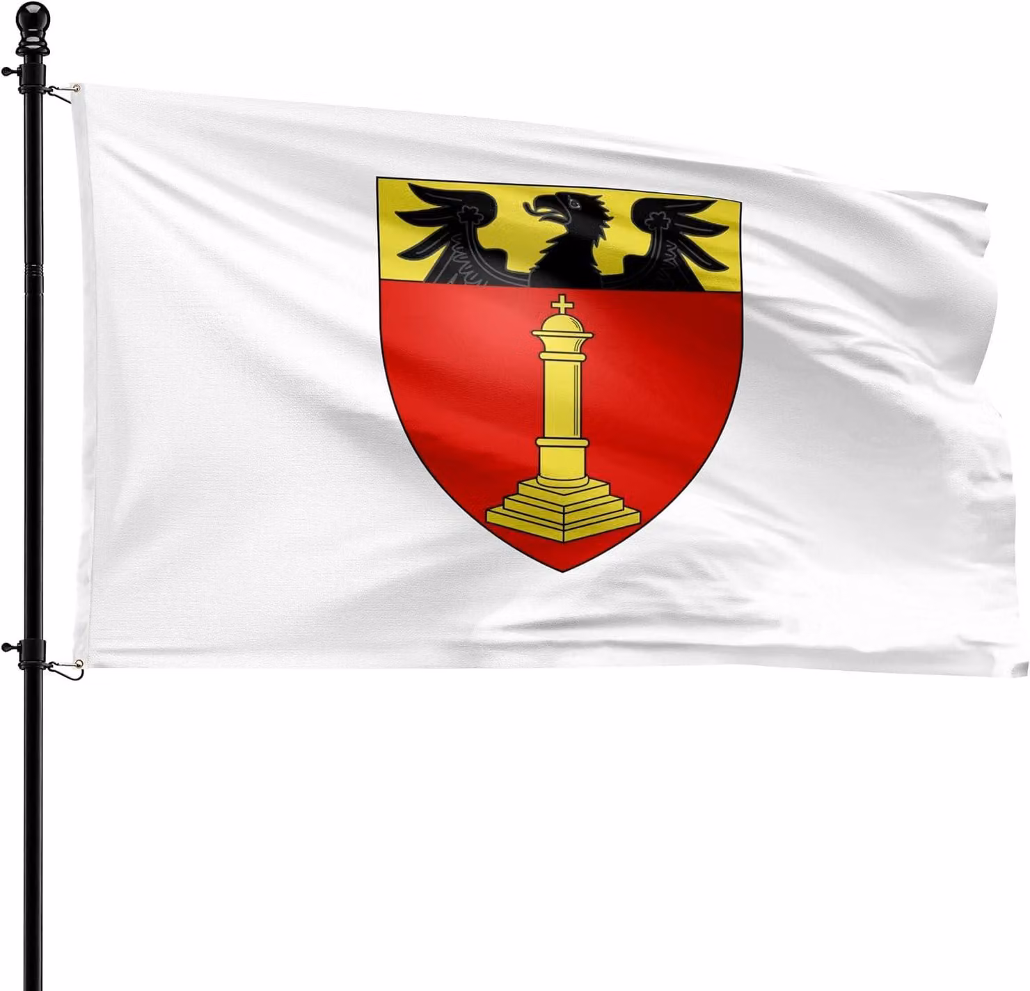 Bandiera per edificio storico, 90 x 150 cm, in poliestere, adatta per l'asta di bandiera