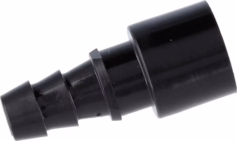 Connettore pneumatico HARTING con valvola di intercettazione, connettore (F), diametro interno del tubo 6,0 mm, colore nero, 1 pezzo
