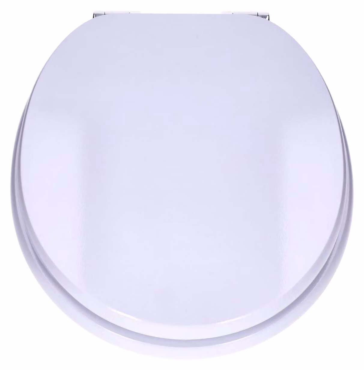Copertura per WC in MDF bianco con decorazione, sistema di chiusura ammortizzata