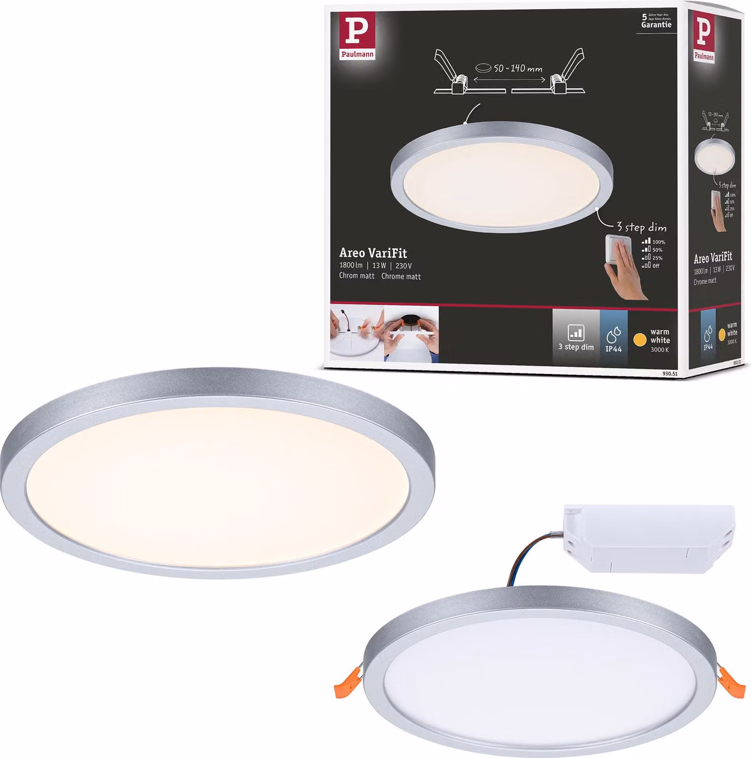 Pannello da incasso LED Paulmann VariFit Areo
