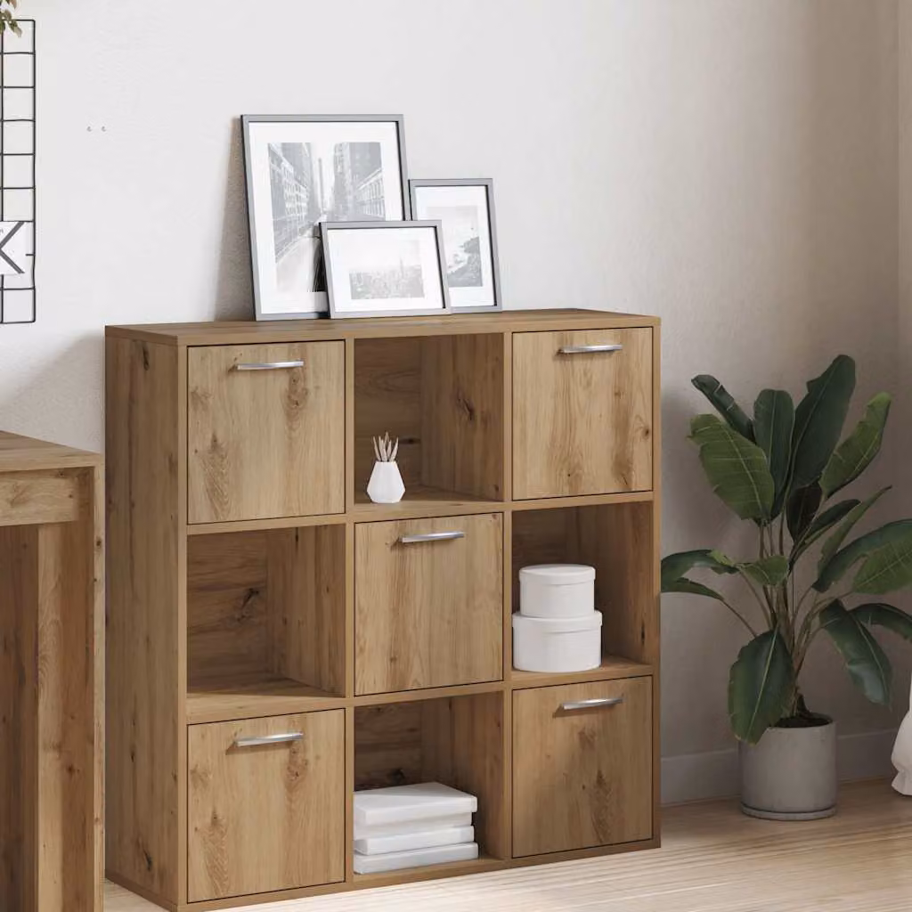 Libreria Industriale vidaXL in Legno e Metallo Marrone con Pannello Posteriore L 90 x P 28 x H 90 cm