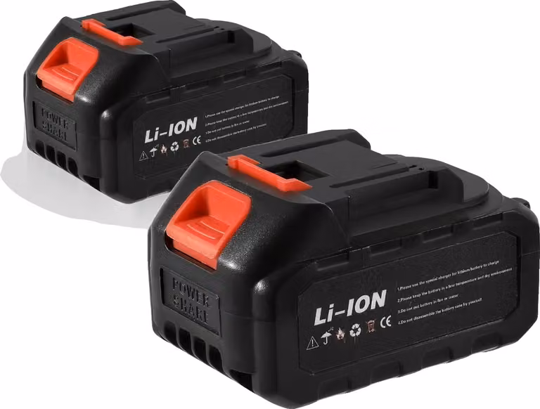 Batteria agli ioni di litio da 21 V, capacità 3 Ah/5 Ah/6 Ah, elevata compatibilità, 2 batterie