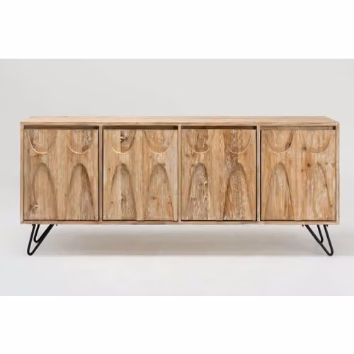 Credenza Joyce 4 ante con piedi in metallo di Rosa Splendiani