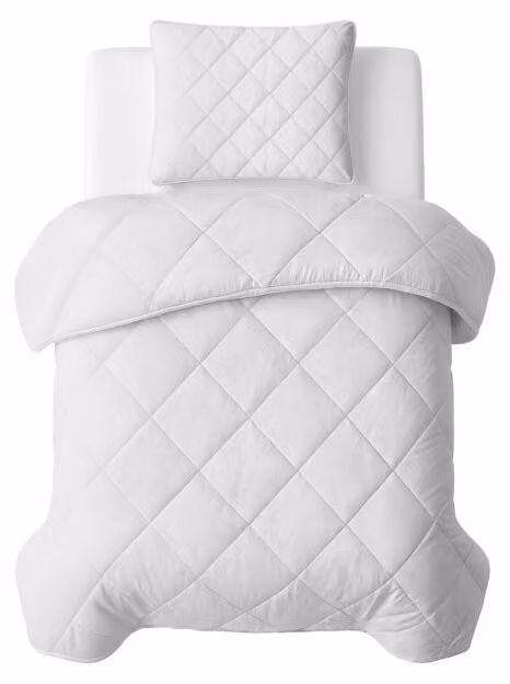Sleeptime, coperta per letto "Lazy", colore beige unito, 140 x 200 cm, con federa inclusa