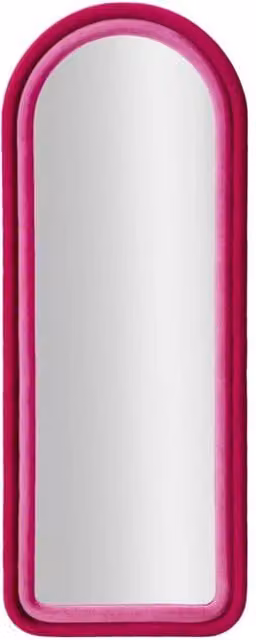 Specchio Da Muro Cloe Velluto Fuxia cm 60x4x160