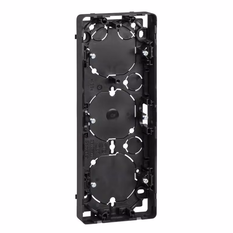 Scatola da incasso Elso, a 3 moduli, altezza 35 mm, Exxact antracite WDE003363
