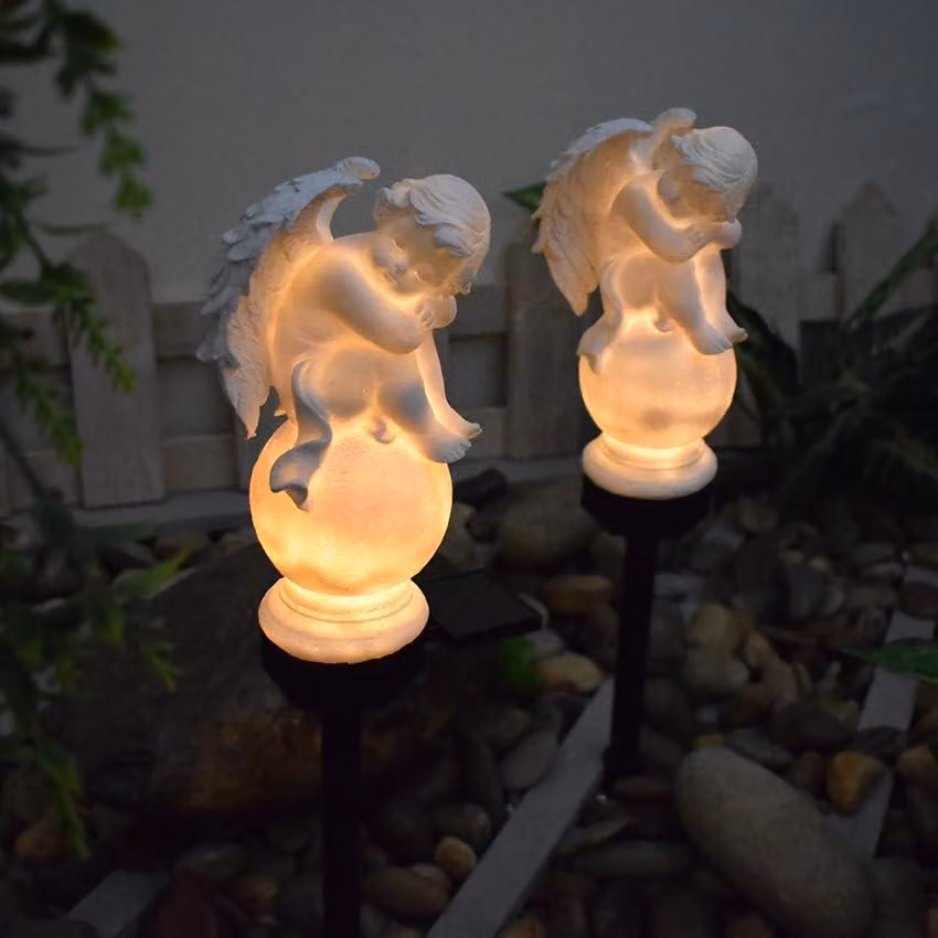 Lampada solare a LED, grado di protezione IP65, 48 cm, luce calda, ideale per giardino e vialetti