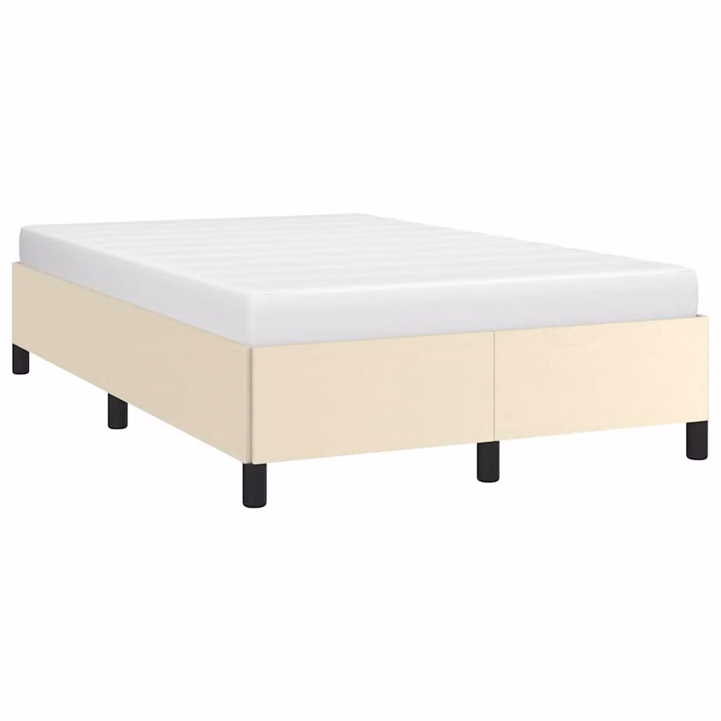 Giroletto vidaXL senza materasso in similpelle beige L 120 x P 200 cm