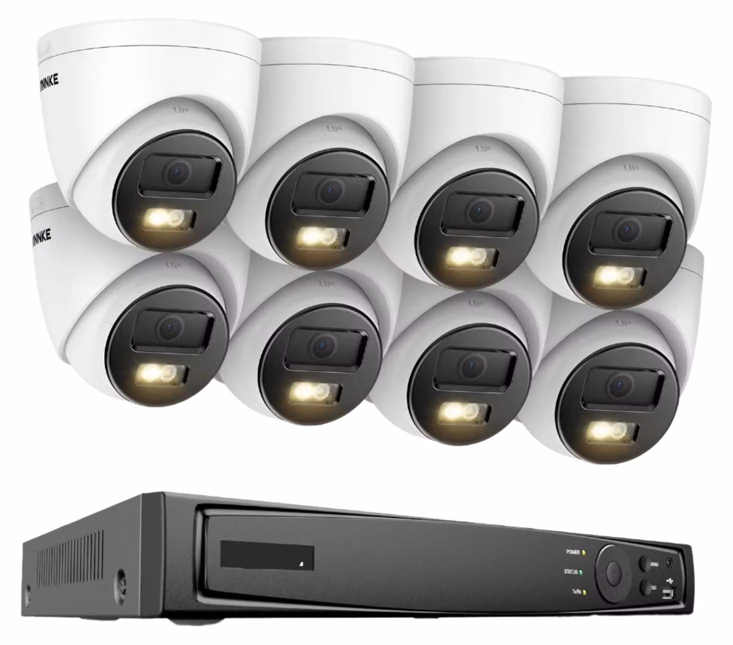 Kit completo di telecamere di sicurezza a 8 canali – Sistema di videosorveglianza ad alta definizione da 12MP con rilevamento intelligente