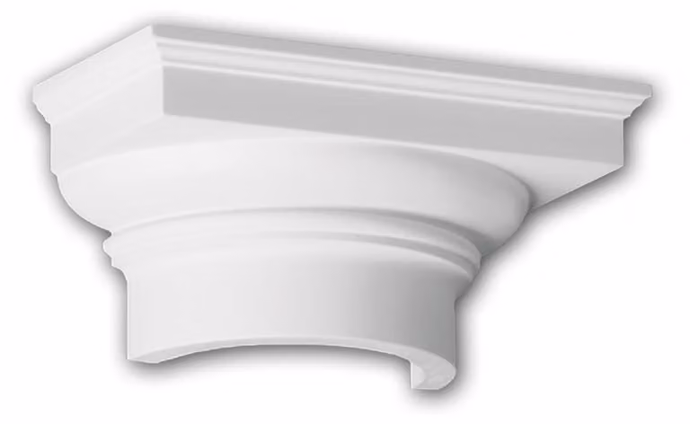 Testa a mezza colonna Profhome 415101 Facciata decorativa in stile toscano