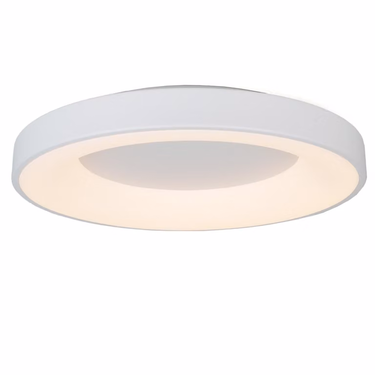 Plafoniera LED design 40W metallo circolare Ø50 cm 3000K-4000K-6000K selezionabile Driver Philips 5000lm CRI 85 nessun sfarfallio