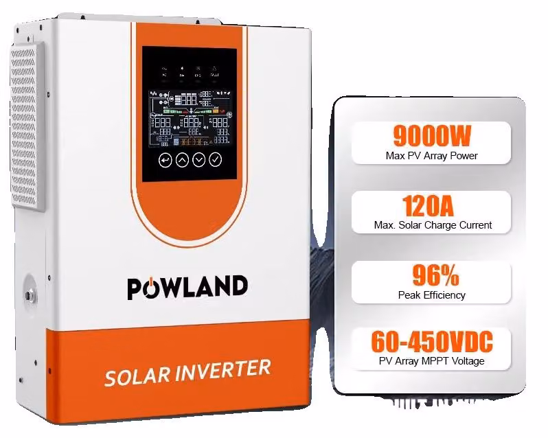 Inverter ibrido solare, onda sinusoidale pura, tecnologia MPPT, modello SMS-7KW-Wifi