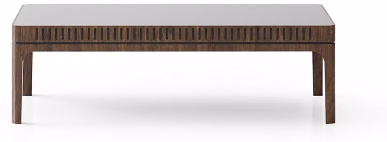 Eleganter brauner Couchtisch aus Holz für modernes Wohnzimmer