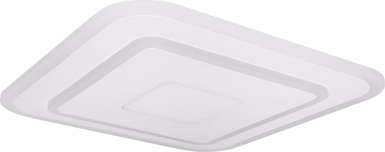 LEDVANCE ORBIS Saddie SMART+ WiFi apparecchio 50x50cm, plafoniera LED dimmerabile per interni, 32W, temperatura colore da 2700 a 6500K, 3400 lumen, 2 moduli LED RGB, design a pannello, bianco