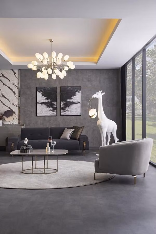 Sofagarnitur Sofa 3 Sitzer Sessel Couchtisch Couch Polster Wohnzimmer