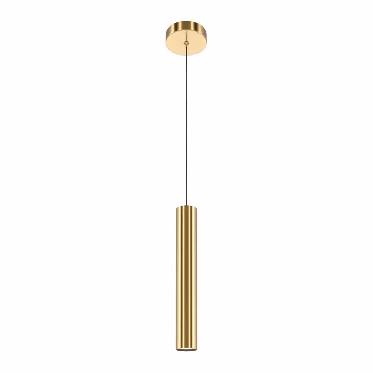 Pro Focus lampada a sospensione tubo in ottone 1xGU10 6W Maytoni alluminio oro IP20