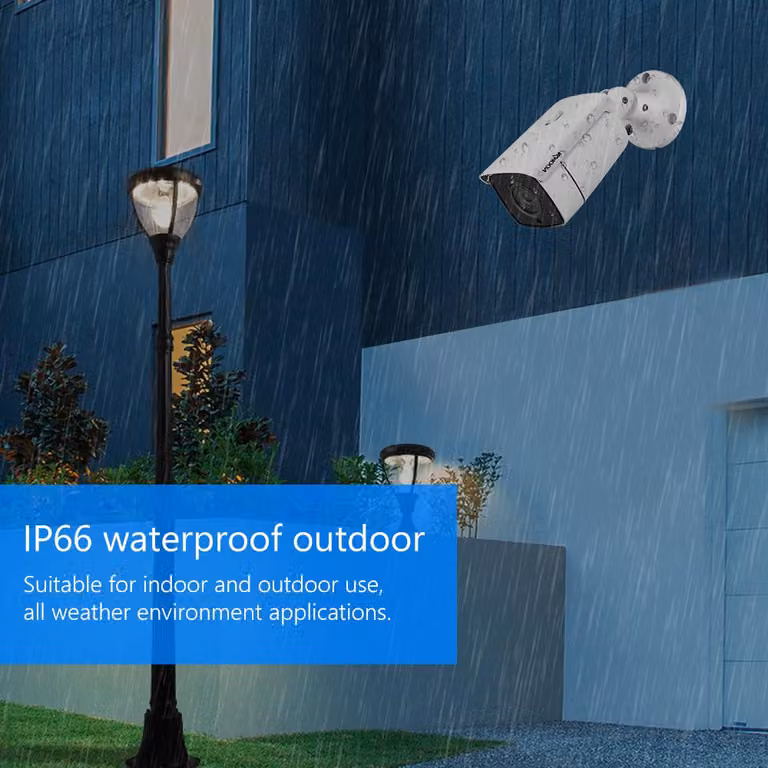 telecamera di sicurezza analogica da esterno 1080P, IP66, impermeabile, sorveglianza CCTV, 24 LED infrarossi integrati, sistema di visione notturna pal 82ft