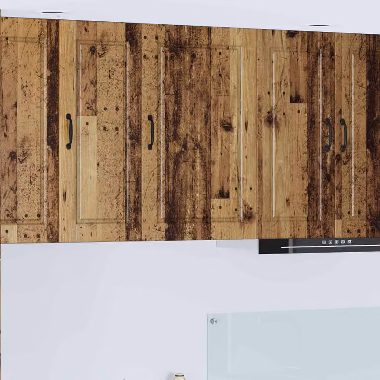 Armadietto a muro vidaXL PORTO in legno marrone con ante a battente e ripiani interni L/P/H: 50 x 31 x 80 cm
