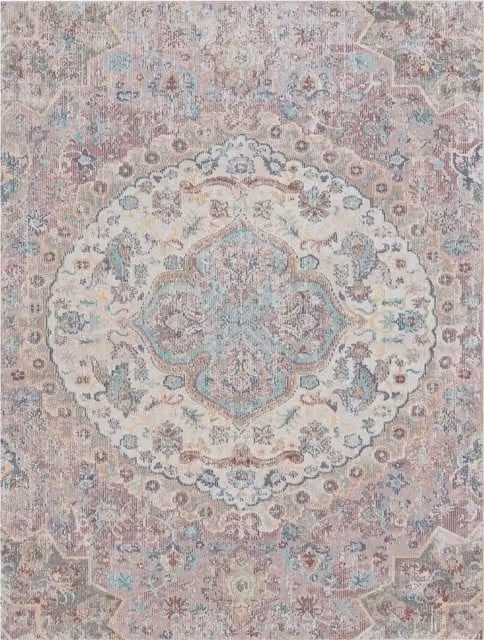 Tappeto Torino rosa per interni ed esterni con design moderno e astratto L: 150 cm, P: 80 cm